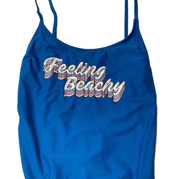 Retro Feeling Beachy One-Piece Swimsuit - Picture 5 of 7